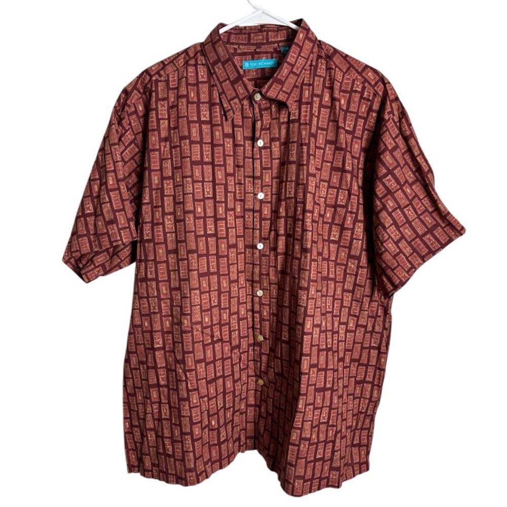 Tori Richard Made in USA Hawaiian Shirt Big Mans 2X Tropical Honolulu - Picture 2 of 8